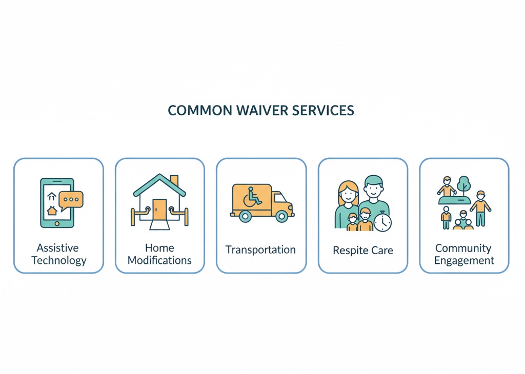 Common services available across all DDA waivers